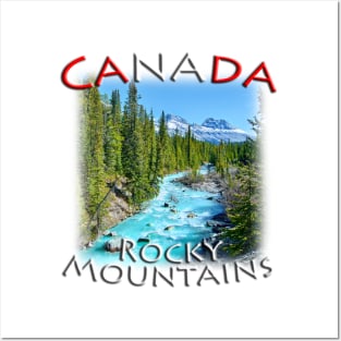 Canada Rocky Mountains - Mountain Stream Posters and Art